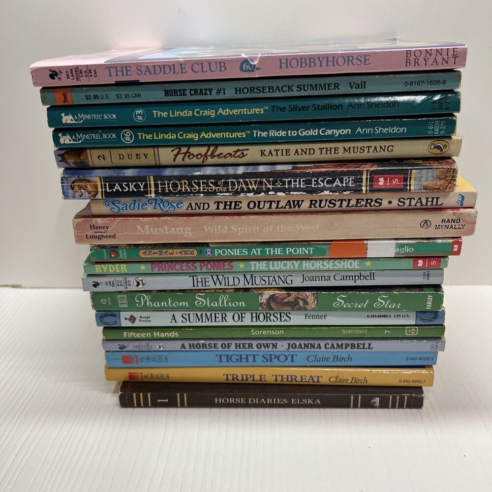 Lot of 18 Books︱Horse Themed Series︱Ponies︱Mustangs︱Children Books